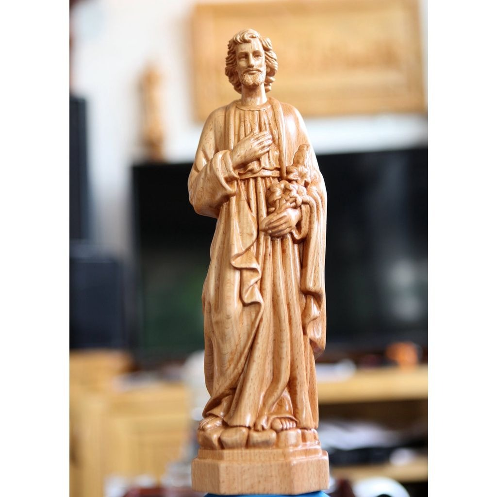 St. Joseph Catholic Statue – Christian Religious Figurine, Home Altar and Church Decor, Catholic Gift